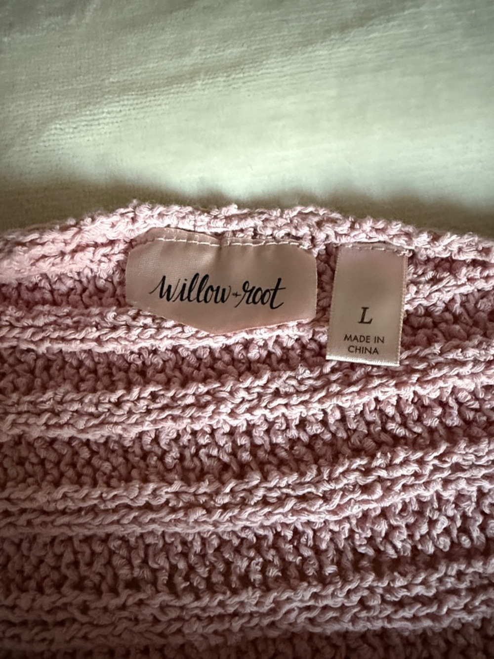 Willow Dusty Rose Cable Knit Off Shoulder Sweater - Picture 2 of 3